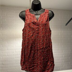 Ava Christine Red‎ Floral Blouse